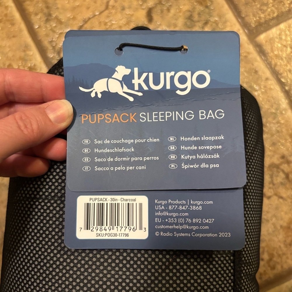 NWT Kurgo Canyon Puffer Pup Sack Travel Dog Bed 30-in - Picture 5 of 11